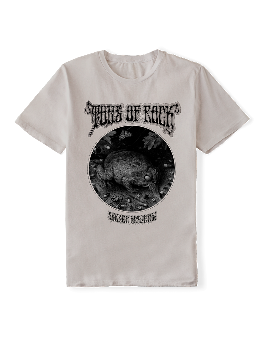 SVERRE MALLING - HVIT PADDE T-SKJORTE