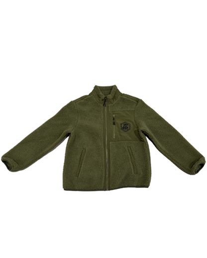 GRØNN FLEECEJAKKE
