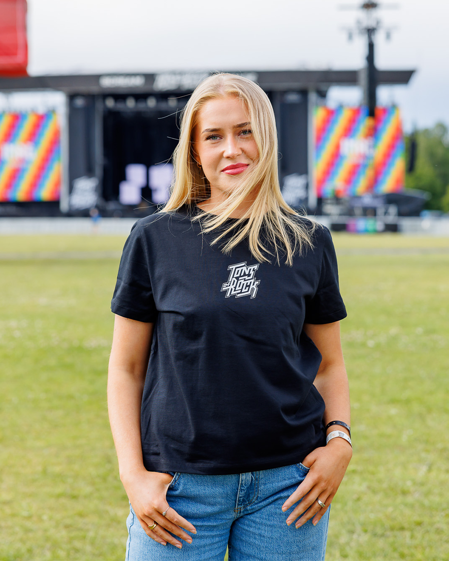 LOGO T-SKJORTE WOMEN - SORT