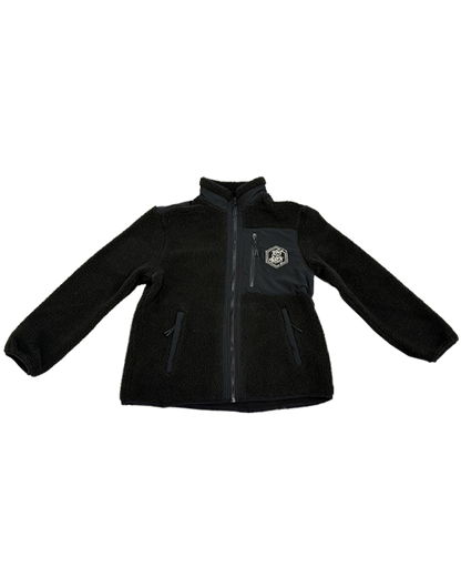 SORT FLEECEJAKKE
