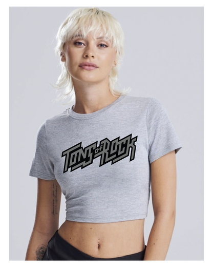 Grå Cropped Top